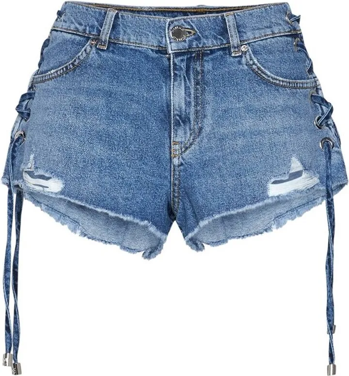 Pinko Distressed Denim Shorts