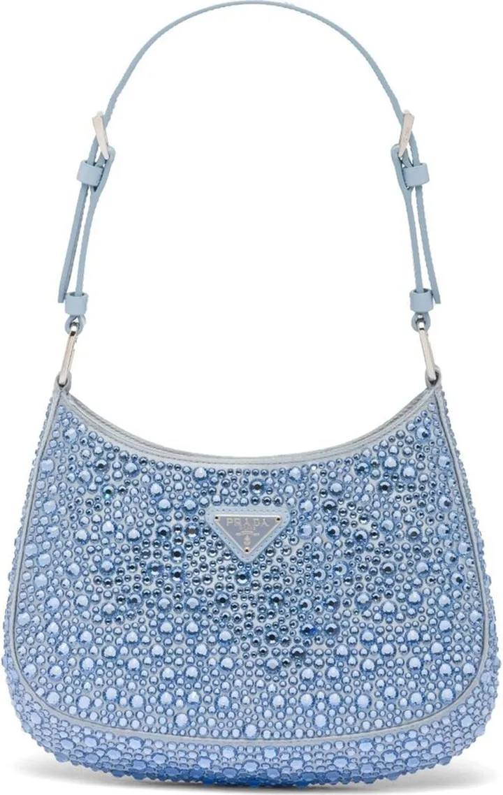 Cleo crystal-embellished shoulder bag