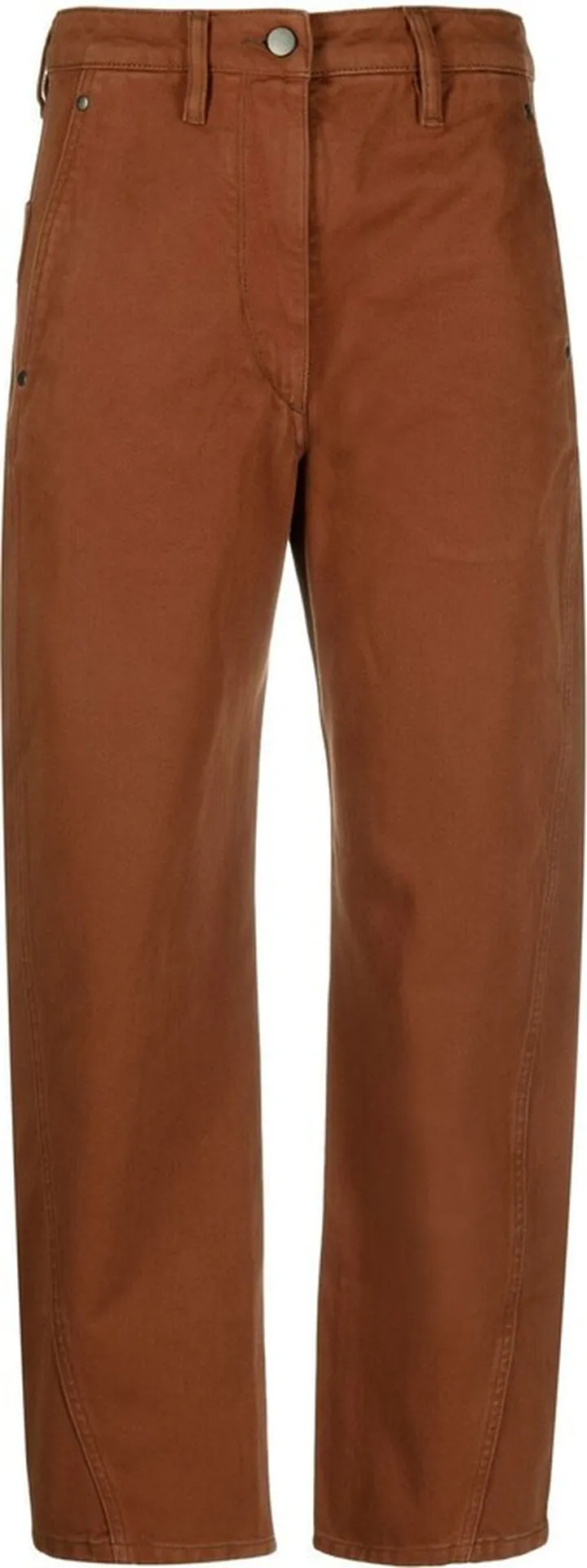 Cropped Straight-Leg Trousers