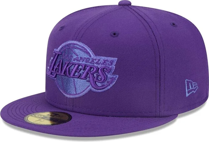Men's New Era Purple Los Angeles Lakers Monocamo 59FIFTY Fitted Hat