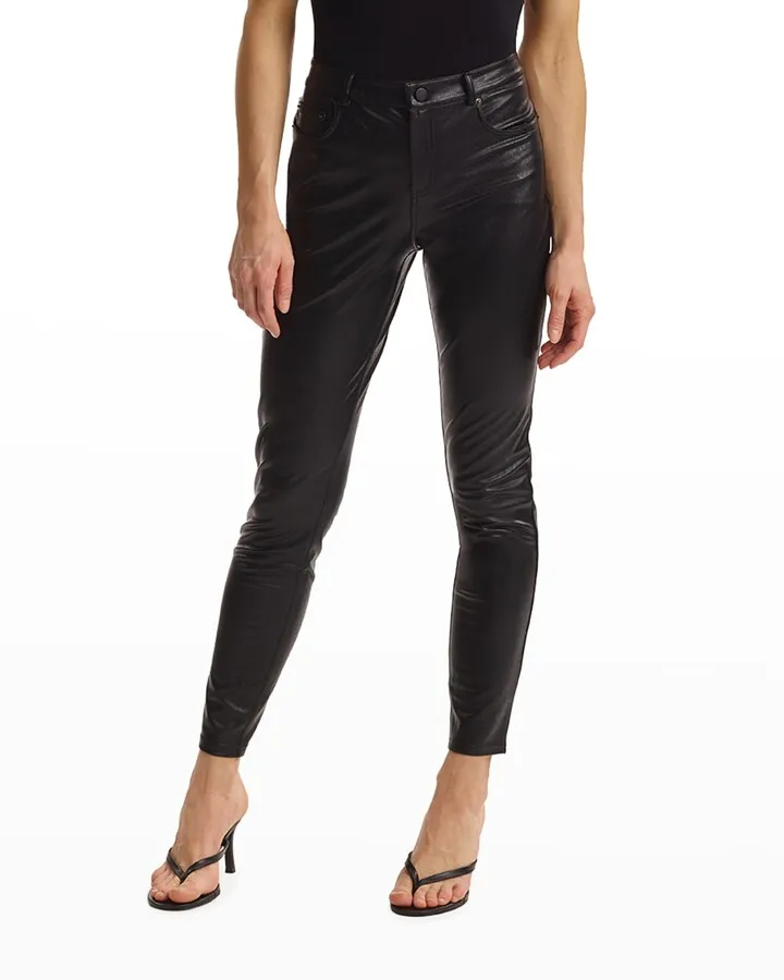 Skinny Faux-Leather Pants