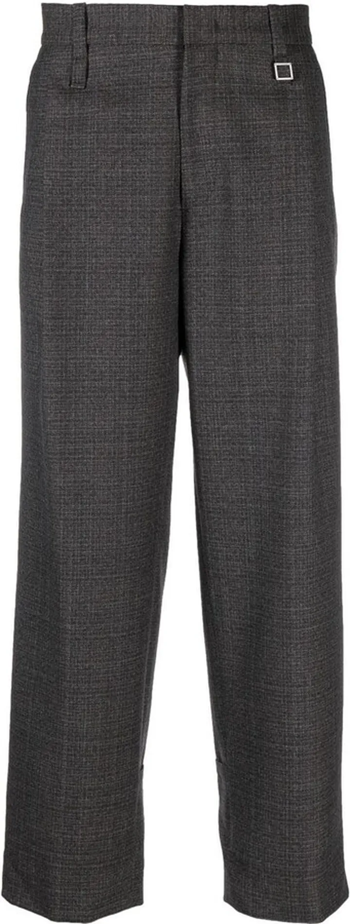 Straight-Leg Tweed Trousers