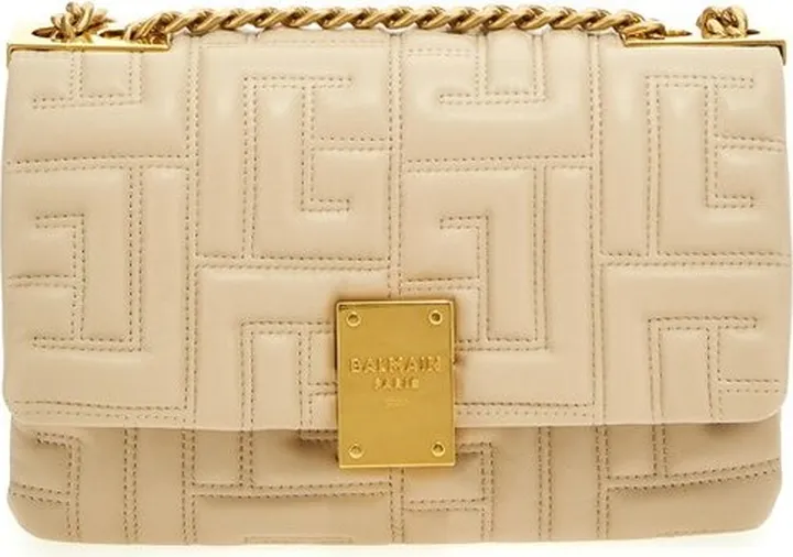 Balmain 1945 Soft Quilted Small Shoulder Bag