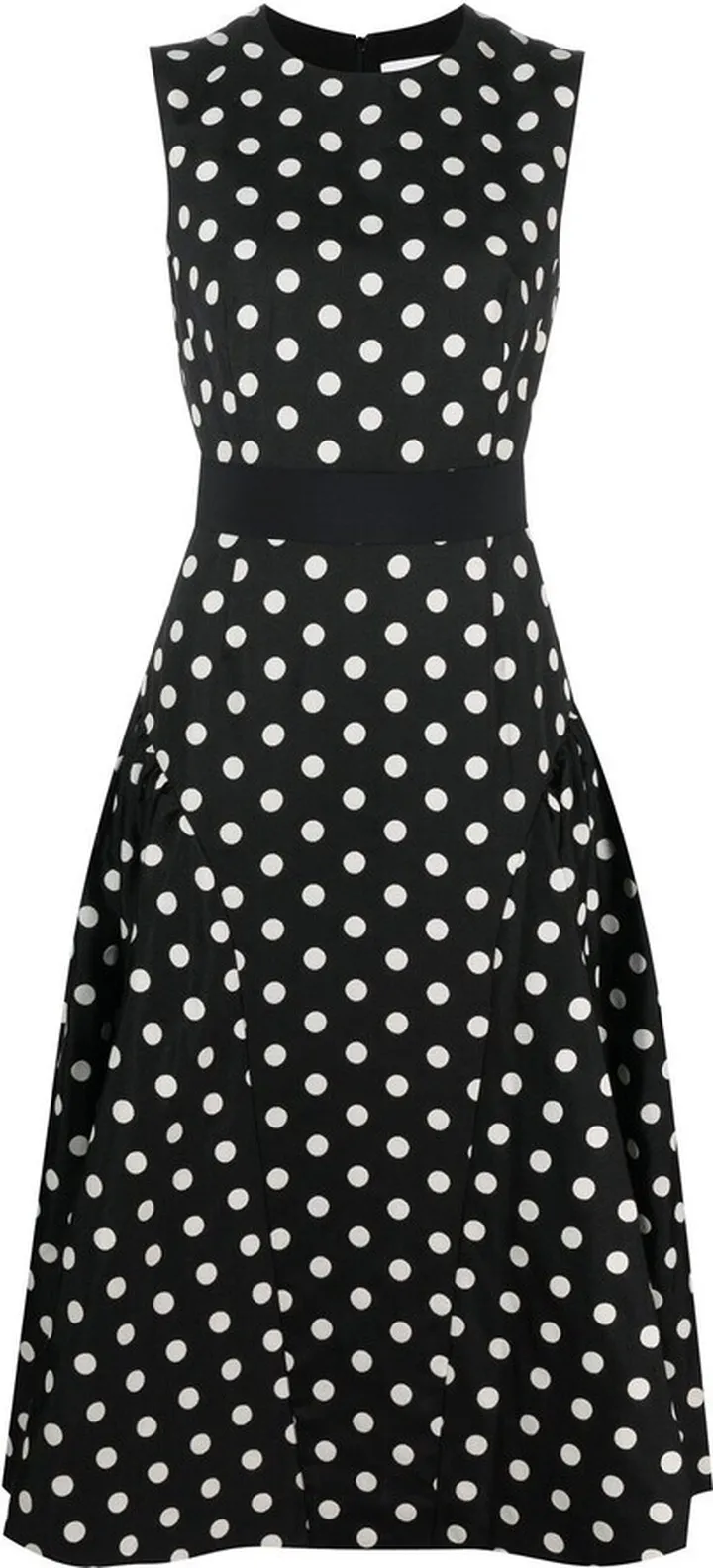 Penelope polka-dot midi dress
