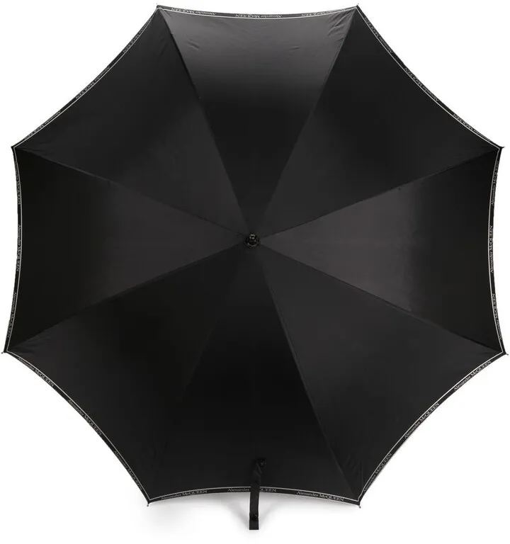 Logo-Print Skull Umbrella