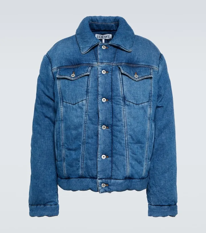 Padded denim jacket