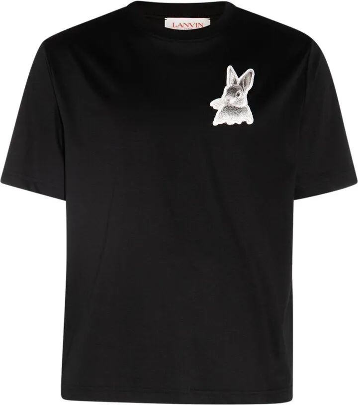 Lanvin Logo Detailed Crewneck T-Shirt