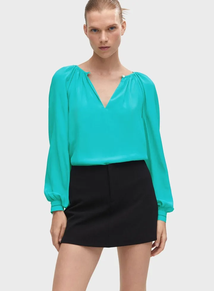 Balloon Sleeve Top
