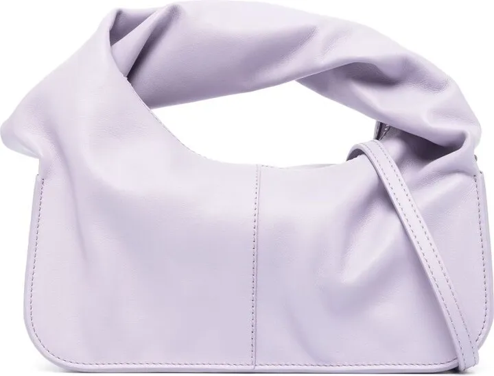 Wonton leather shoulder bag