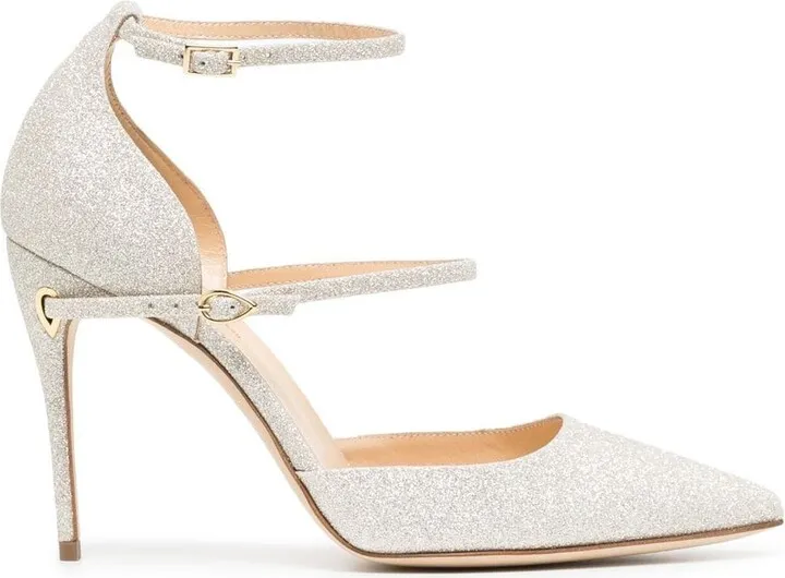 Enrico Ankle-Strap 105mm leather pumps