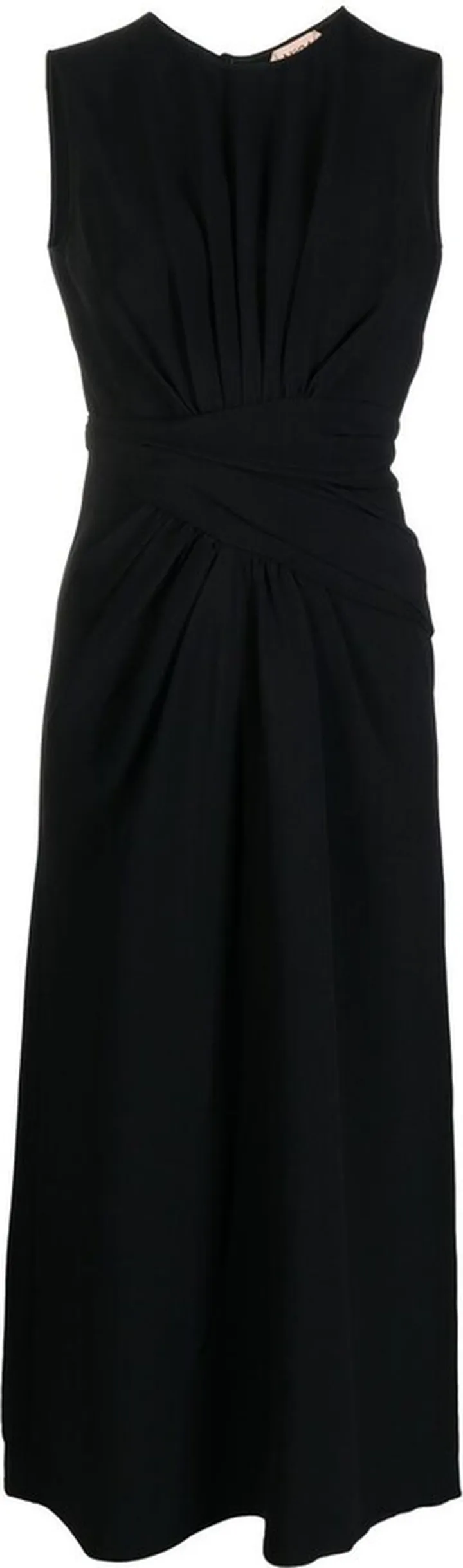 Twist Detail Open-Back Dress