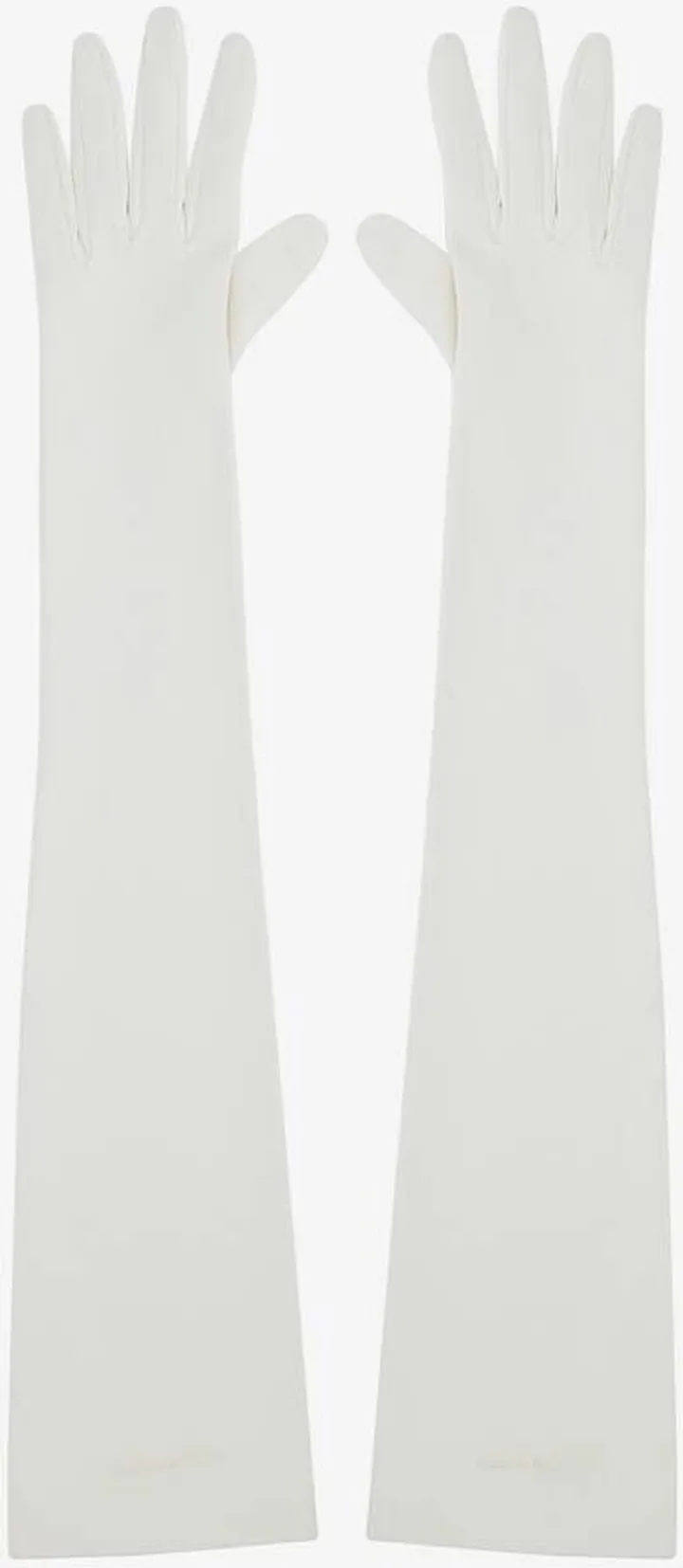 Women's Long Solid Gloves In Ivory
