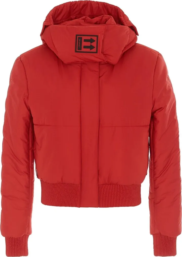 Off White Padded Bomber Jacket