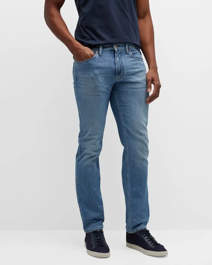 Men's Stretch Denim 5-Pocket Jeans