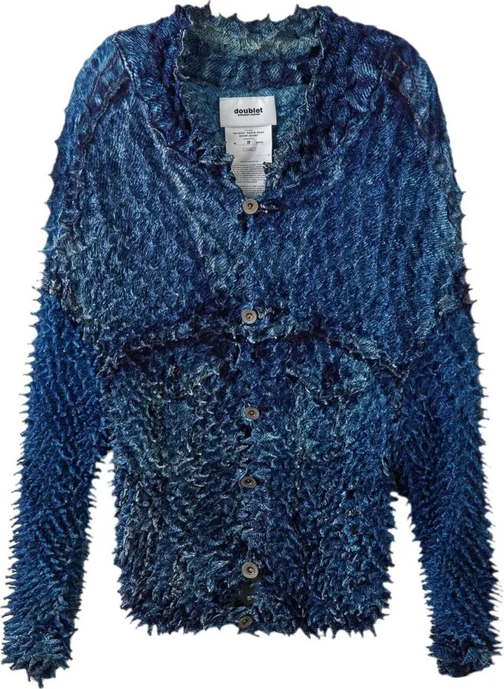 Shibori Photo Print Denim jacket