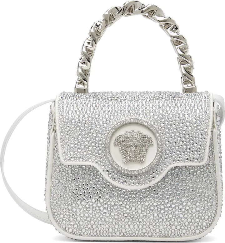 Versace White Mini 'La Medusa' Bag