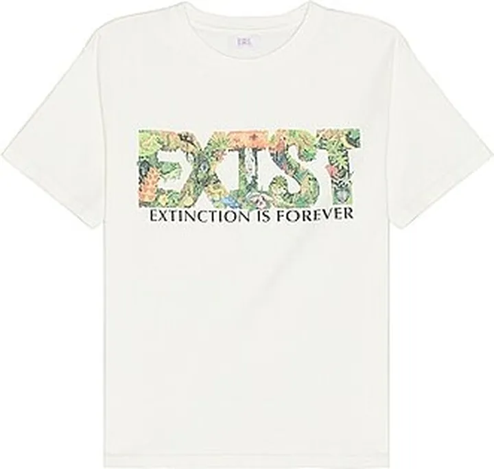 ERL Exist Print T Shirt in White