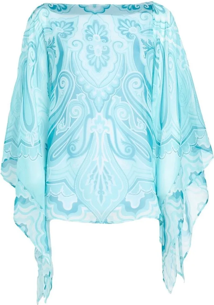 Paisley-Print Cape