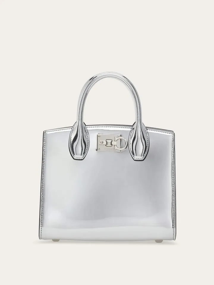 Ferragamo Women Ferragamo Studio Box bag (S) Silver