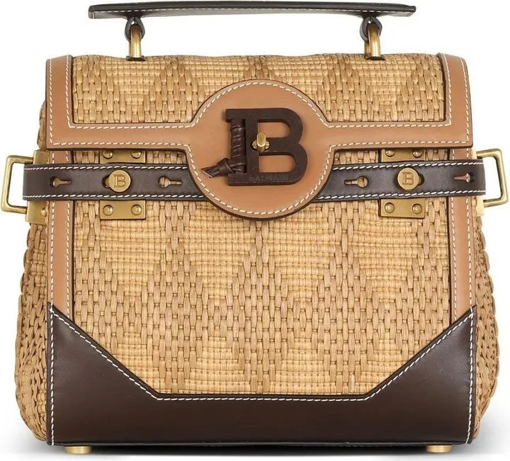 woven-wicker B-Buzz shoulder bag
