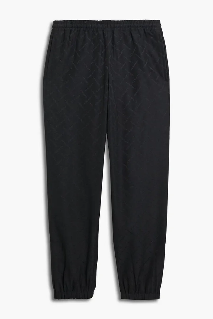 Tapered-leg jacquard pants