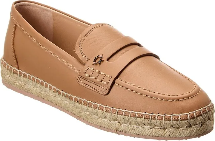 Gianvito Rossi Lido Leather Espadrille