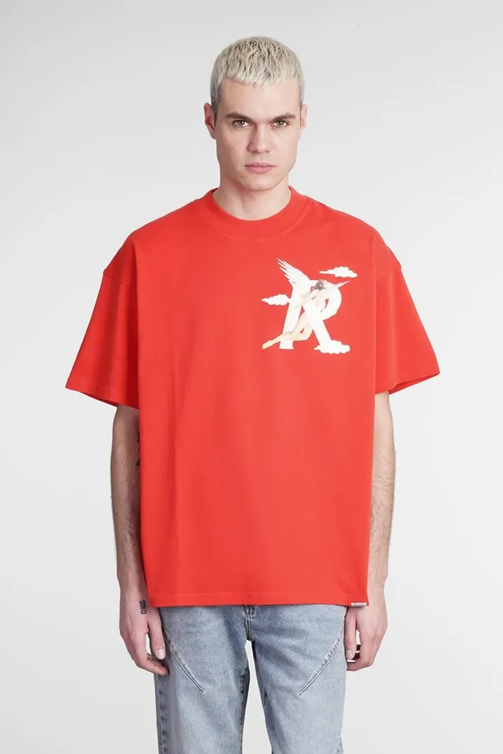 T-shirt In Red Cotton