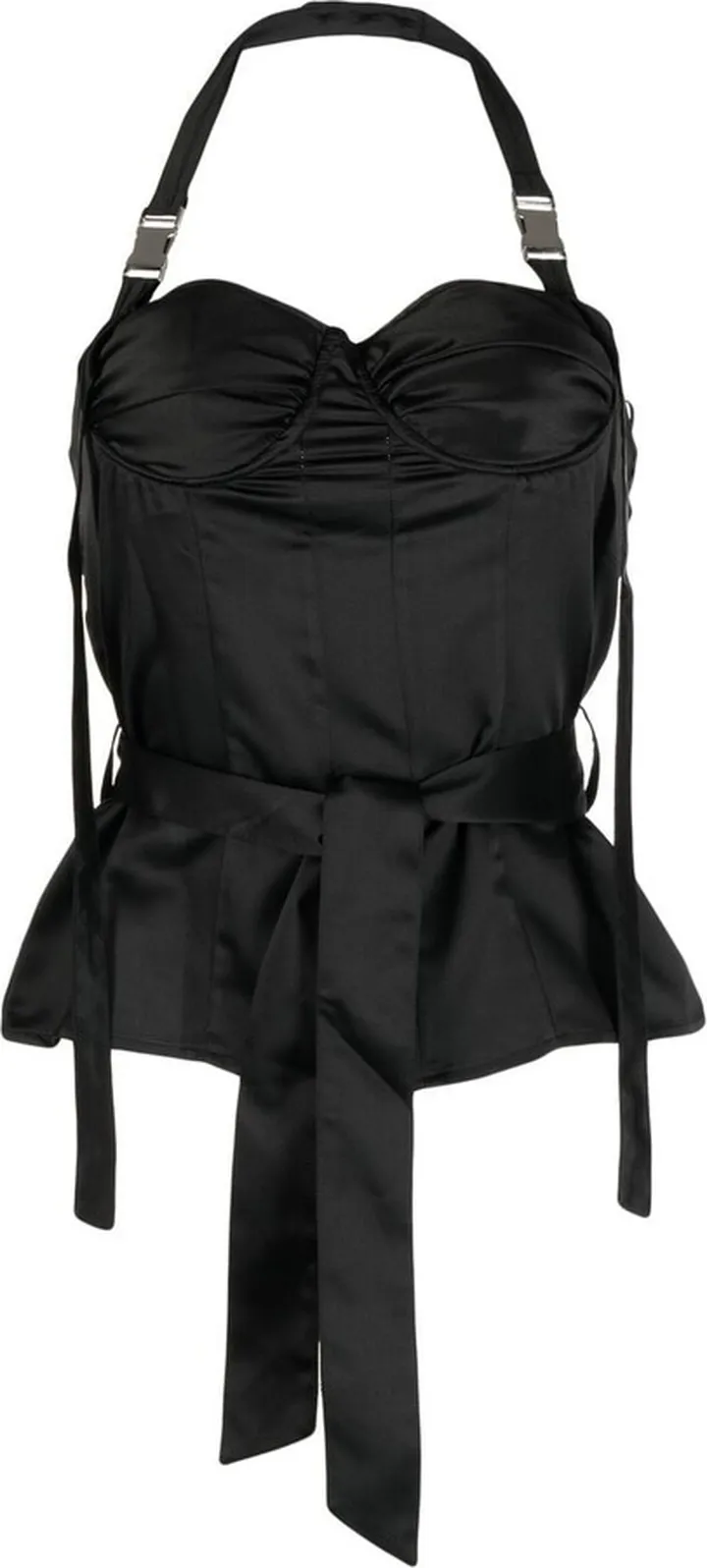 Bustier-Detail Halterneck Top