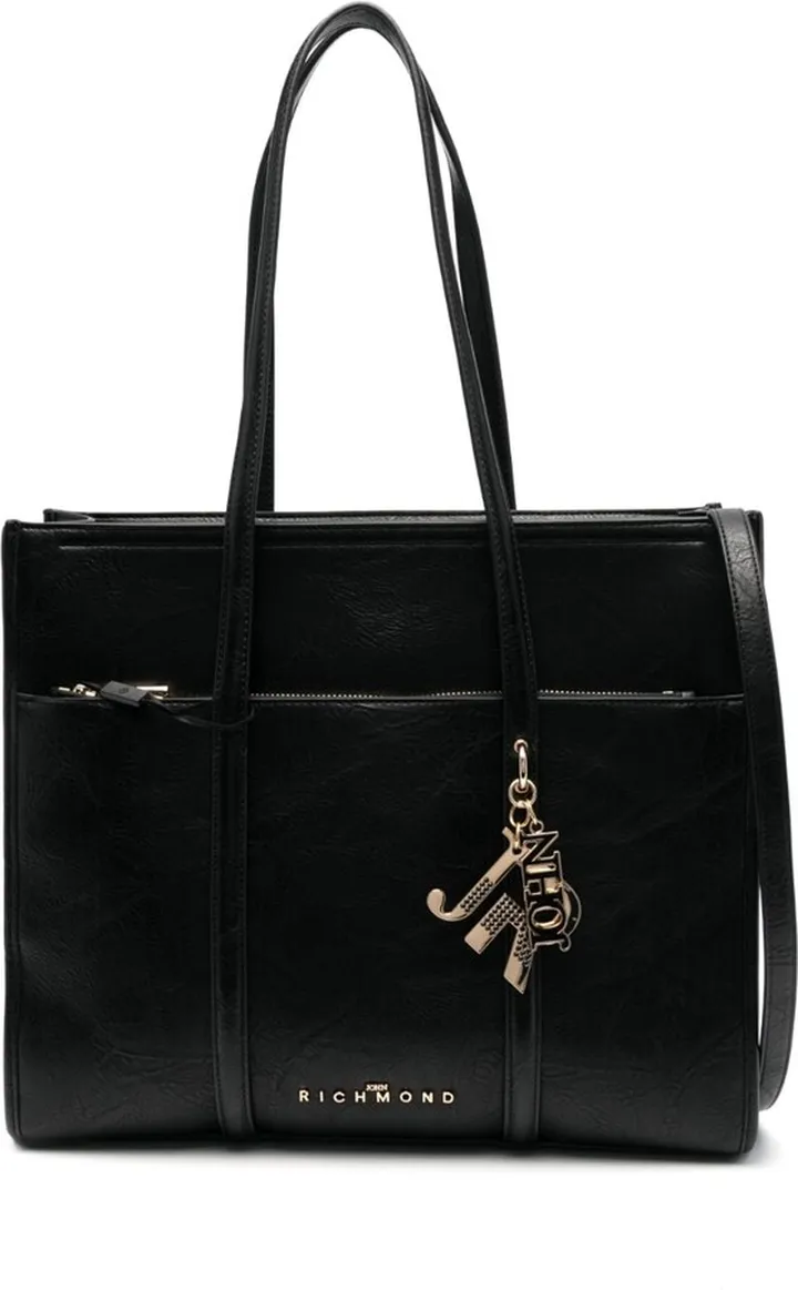 Logo-Charm Tote Bag