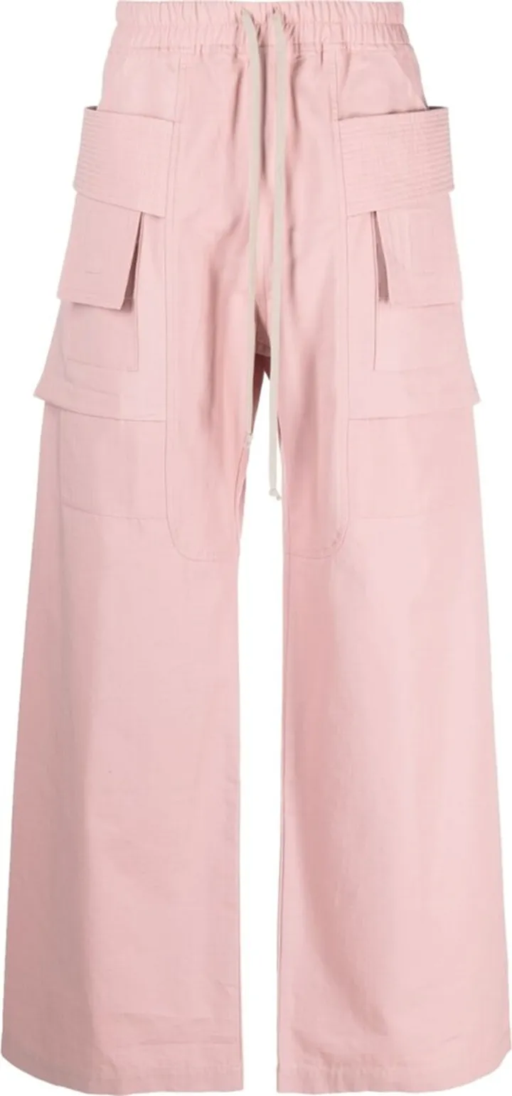 Wide-Leg Cotton Cargo Pants