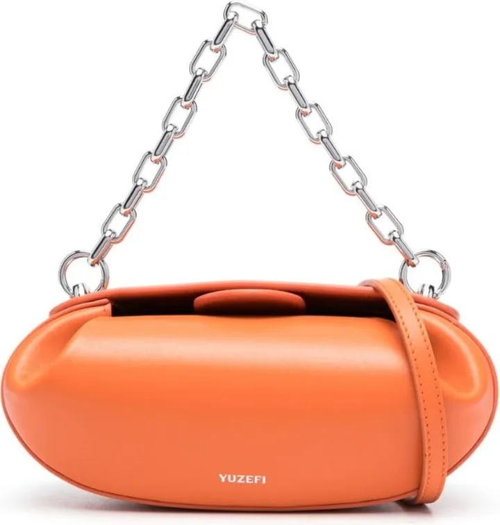 Baton leather shoulder bag