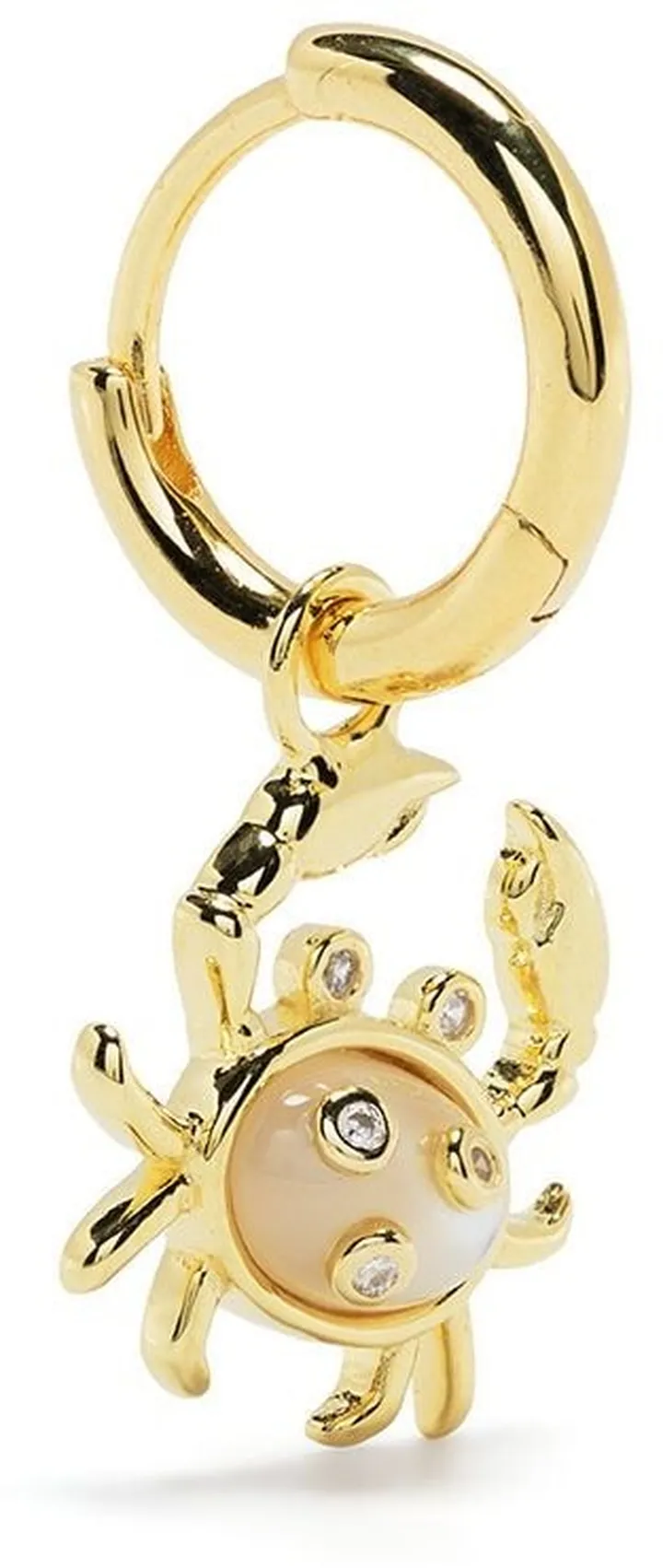 Single Crab Charm Earring