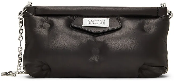 Maison Margiela Black Leather Red Carpet Shoulder Bag