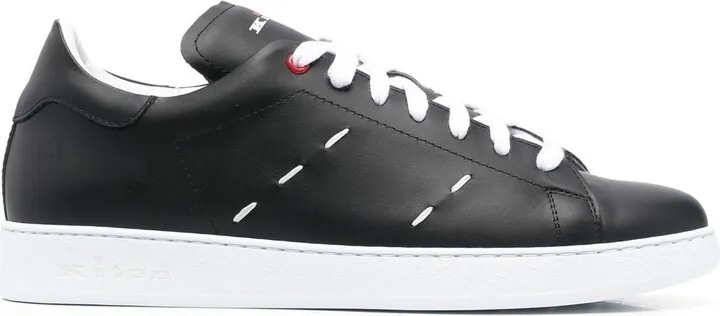 Contrast-Stitching Low-Top Sneakers