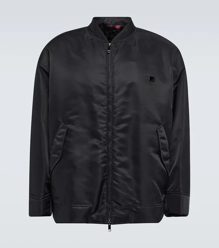 One Stud nylon bomber jacket