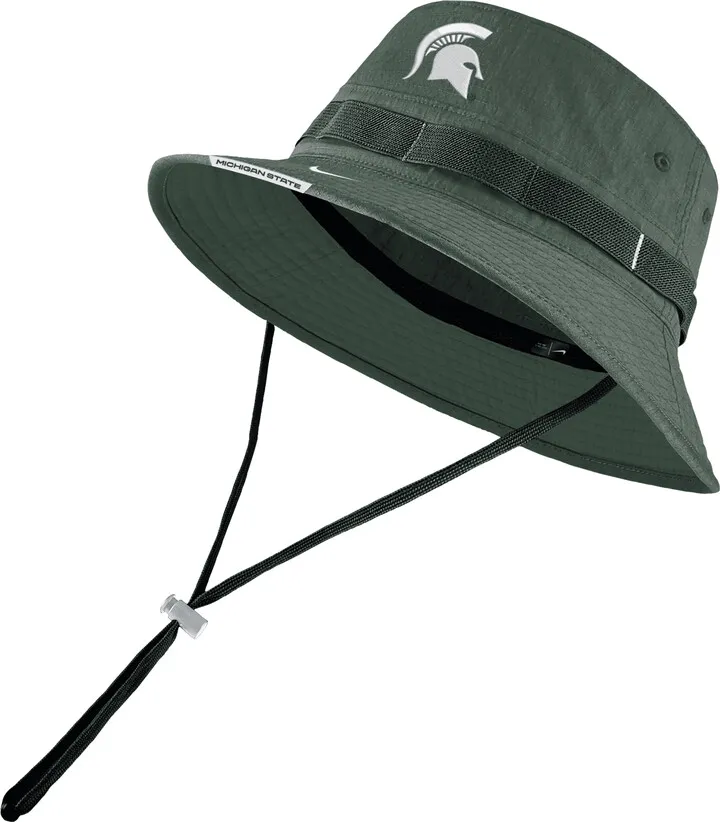 Nike Unisex College (Michigan State) Bucket Hat in Green