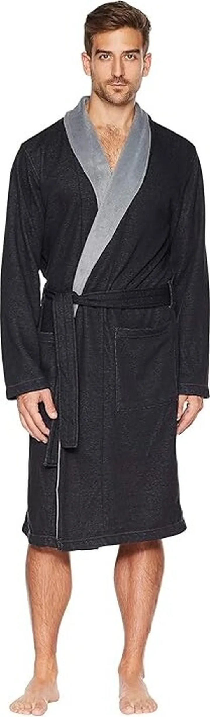 UGG Robinson Robe (Black Heather) Men's Robe