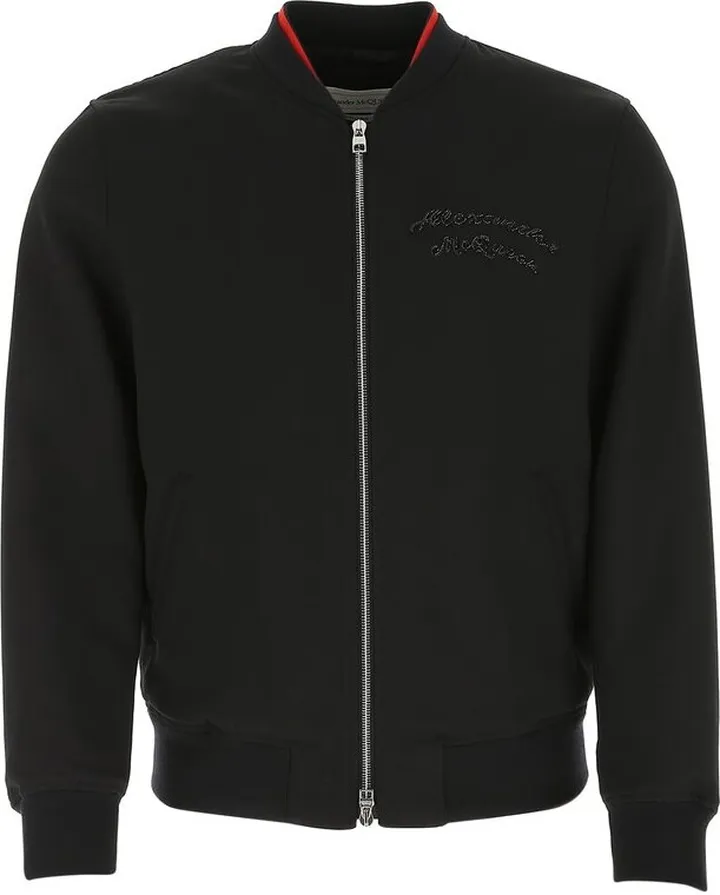 Alexander McQueen Logo Bomber Jacket