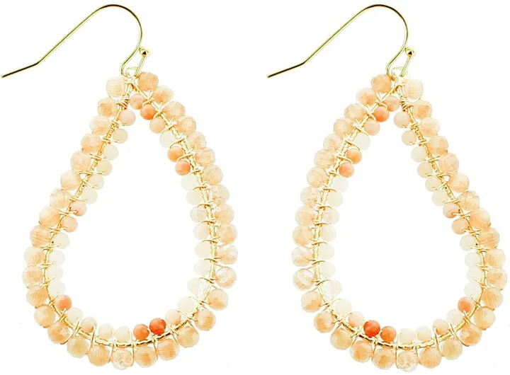 Beaded Teardrop Earrings
