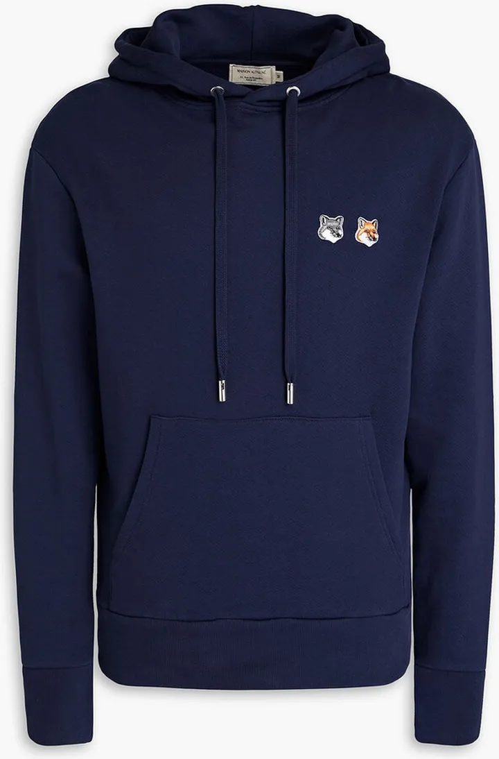 Appliquéd French cotton-terry sweatshirt