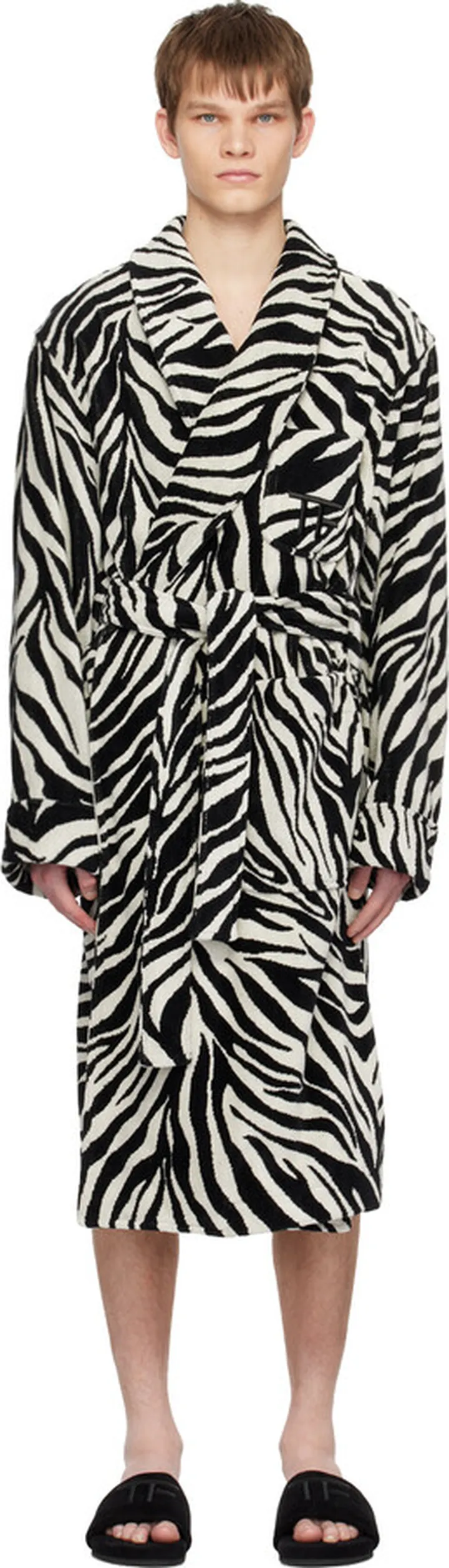 TOM FORD Black & White Zebra Robe