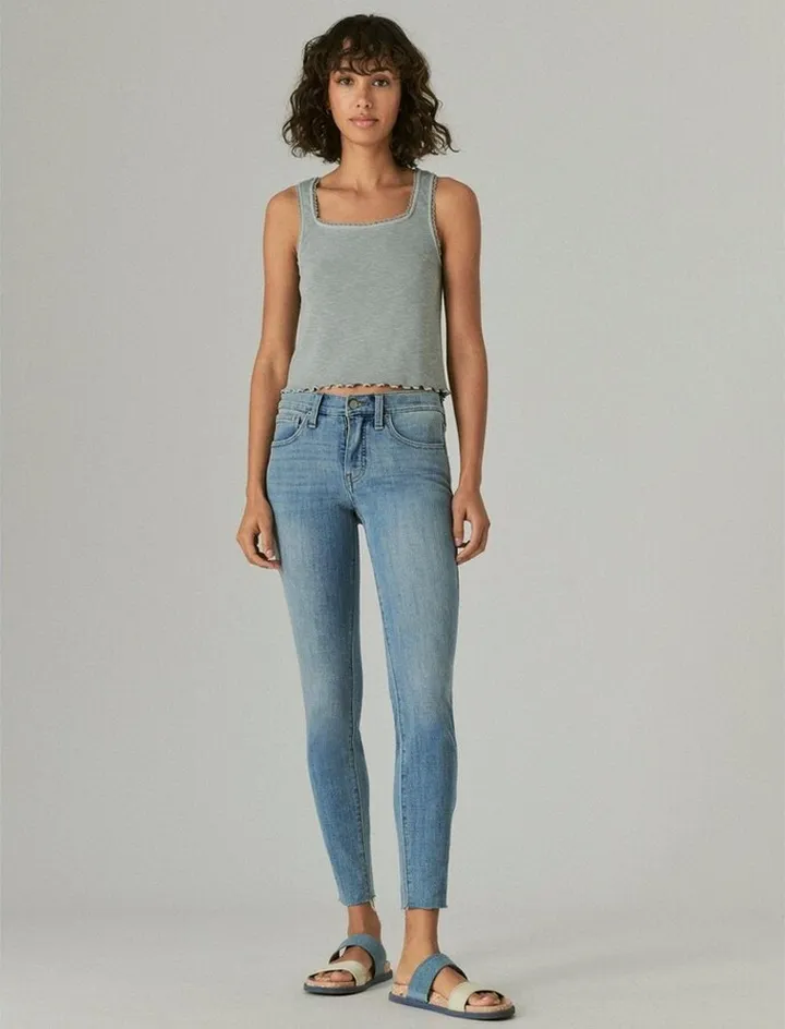 Lucky Brand Women's Ava Super Skinny Jean - Medium Blue 27 x 29