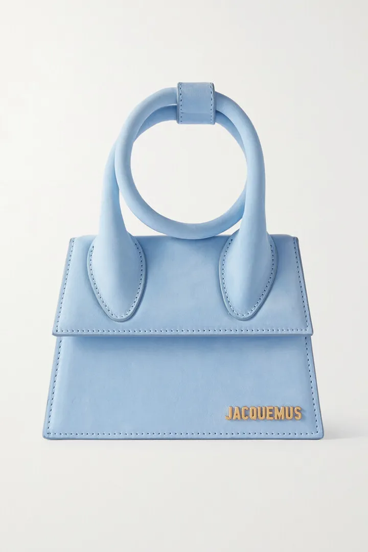 Jacquemus - Le Chiquito Noeud Suede Shoulder Bag - Blue