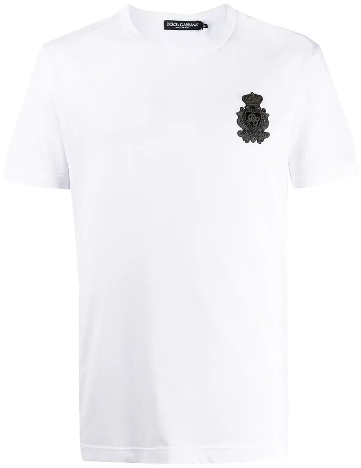 crest logo-patch T-shirt