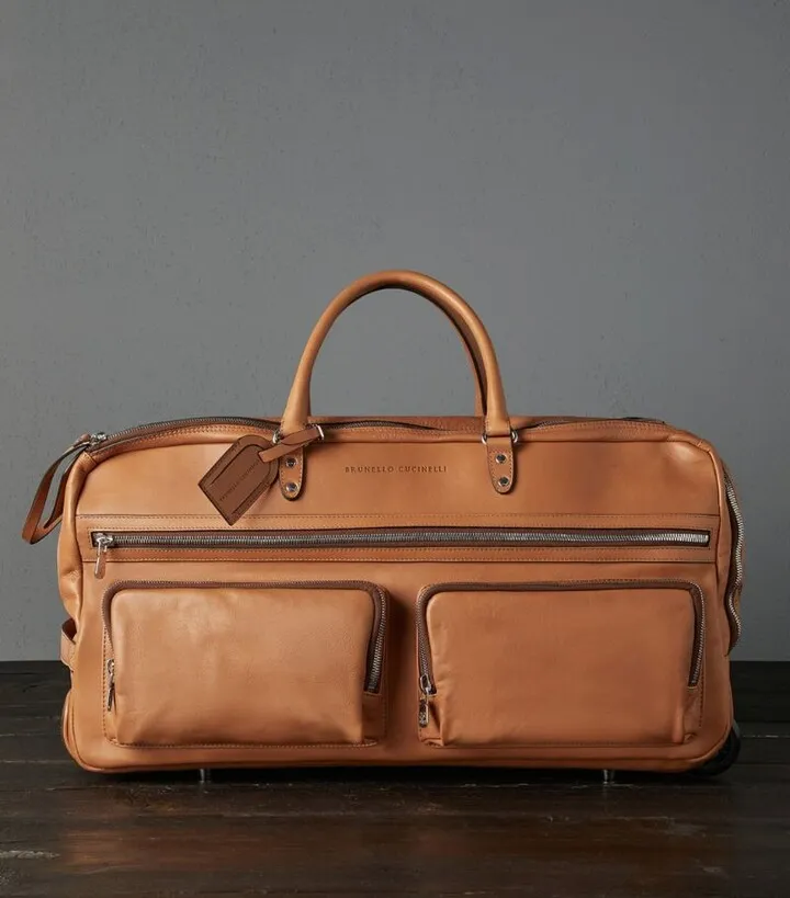 Brunello Cucinelli Leather Holdall