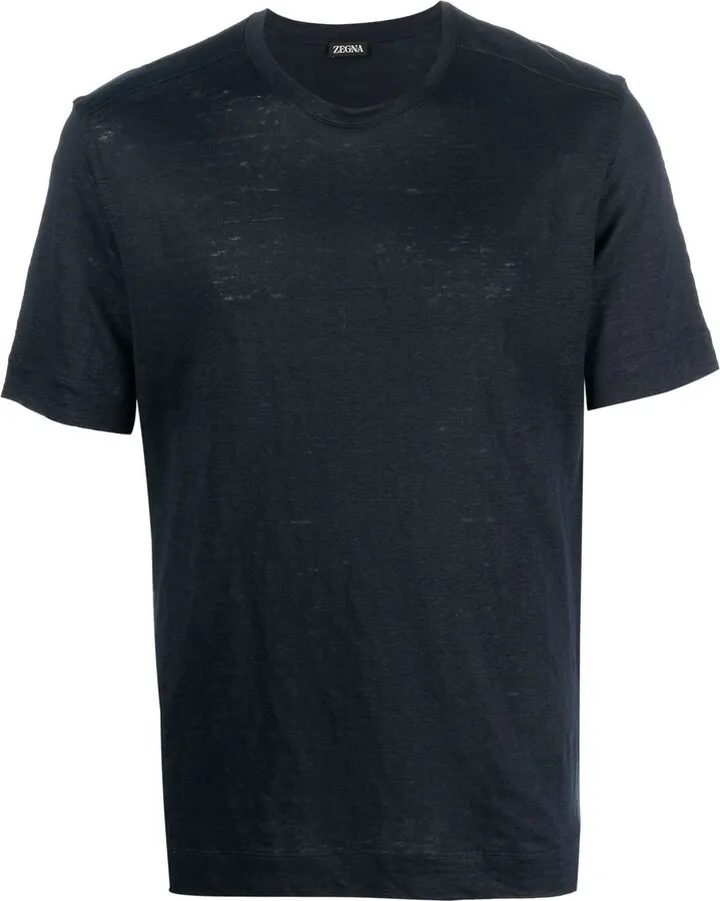 rear logo-print detail T-shirt