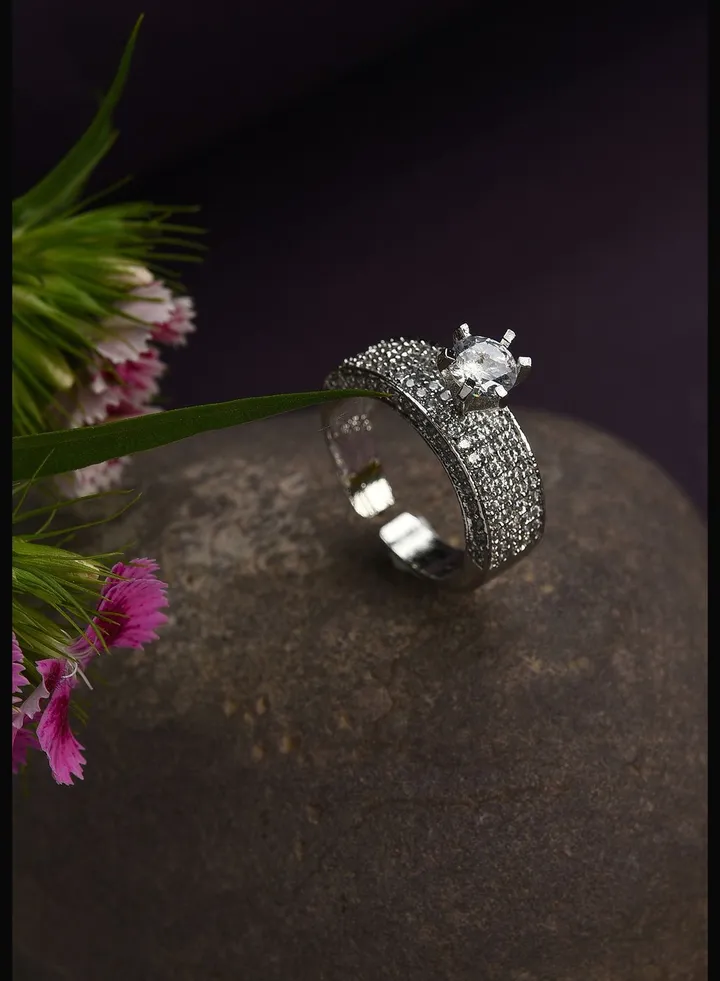 Silver Plated Trendy Ring
