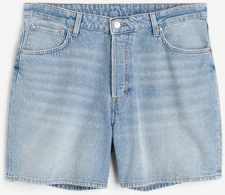 Curvy Fit Bermuda High Denim Shorts