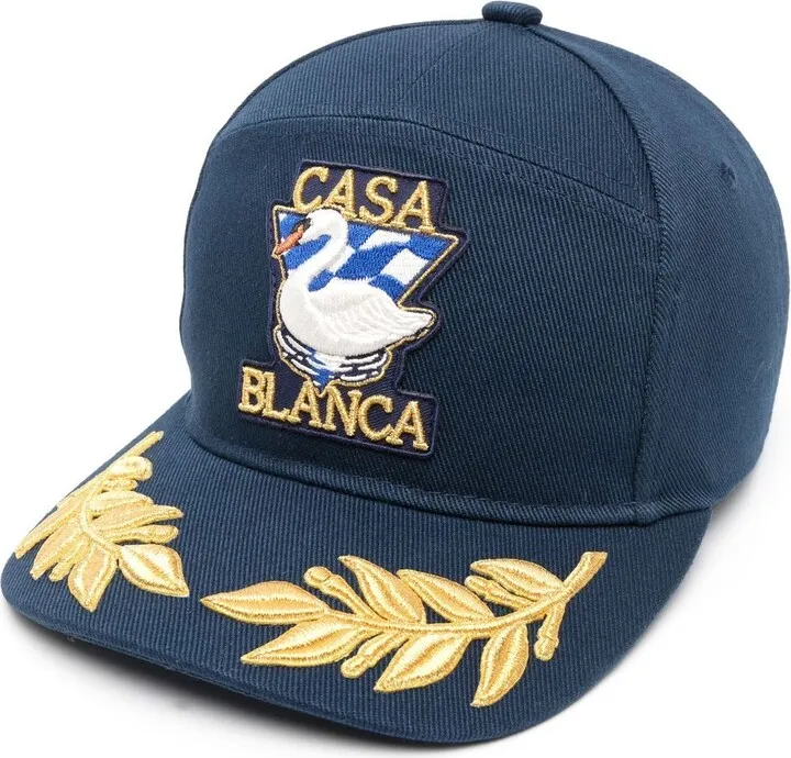 Swan embroidered cap