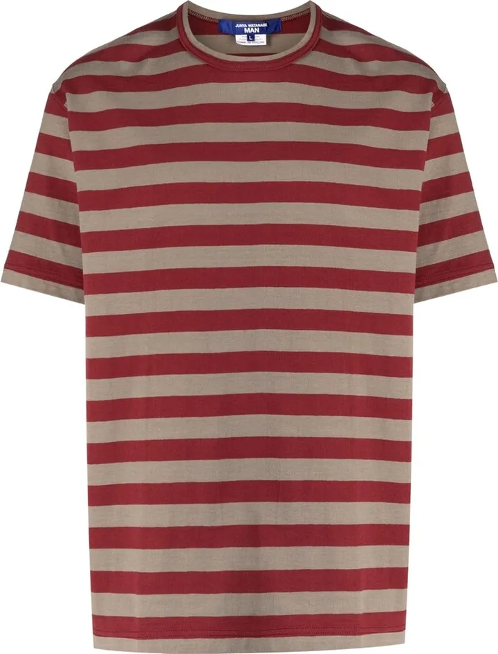 stripe-pattern T-shirt